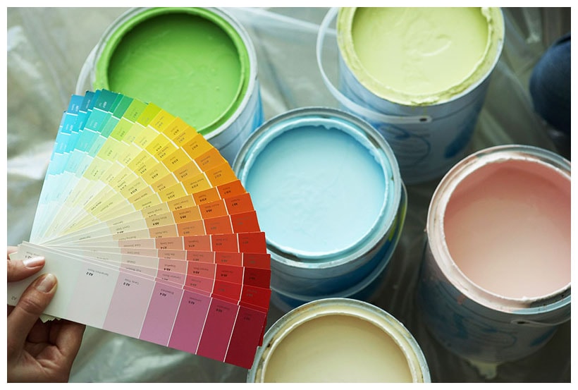 Готові кольорові фарби для стін і стелі: як вибрати колір, розібратися в складі і не помилитися при фарбуванні