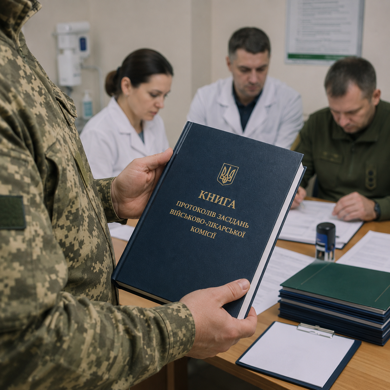 Військово-лікарська комісія: книга протоколів засідань ВЛК та довідки